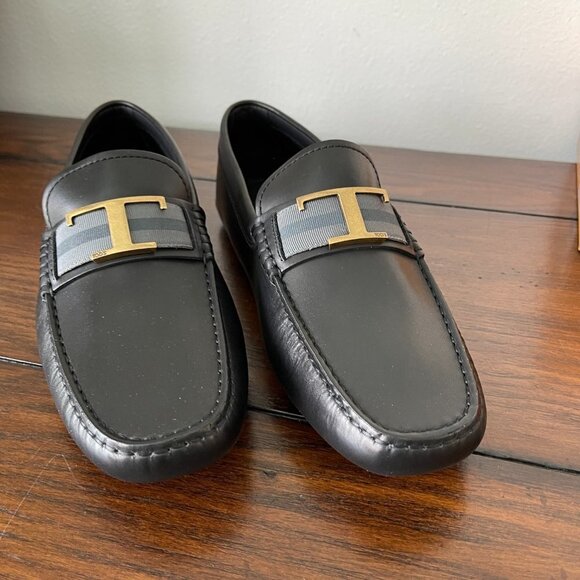 Tod\'s‎ Men\'s Black Leather Gommino 122 \